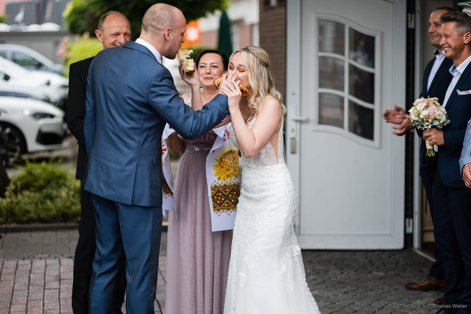 Traditioneller Empfang am Wardenburger Hof, Hochzeitsfotograf Thomas Weber aus Oldenburg