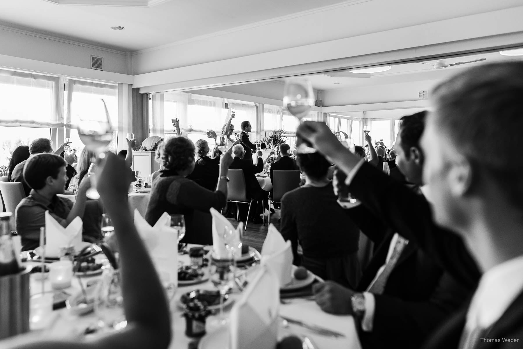 Essen im Restaurant Reiherhorst in Weener, Hochzeitsfotograf Thomas Weber aus Oldenburg